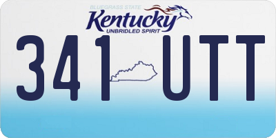 KY license plate 341UTT