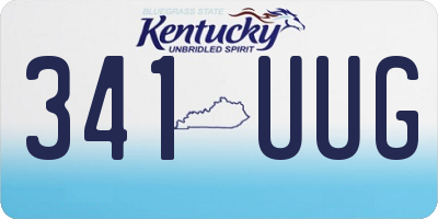 KY license plate 341UUG