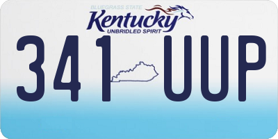 KY license plate 341UUP