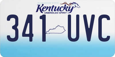 KY license plate 341UVC