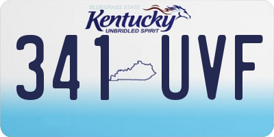 KY license plate 341UVF