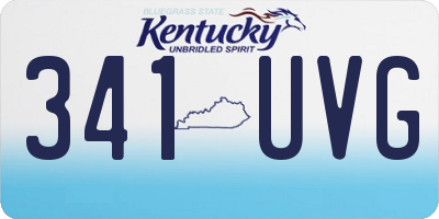 KY license plate 341UVG