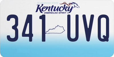 KY license plate 341UVQ