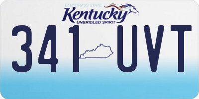 KY license plate 341UVT