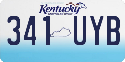 KY license plate 341UYB