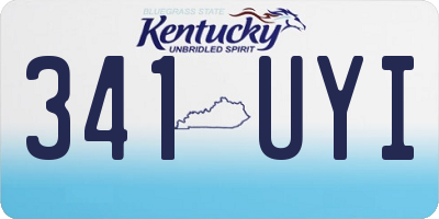 KY license plate 341UYI