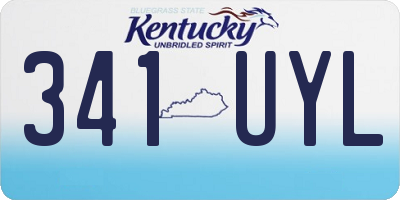 KY license plate 341UYL