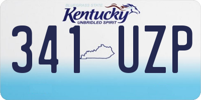 KY license plate 341UZP