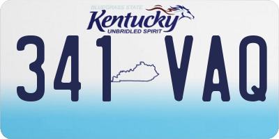 KY license plate 341VAQ
