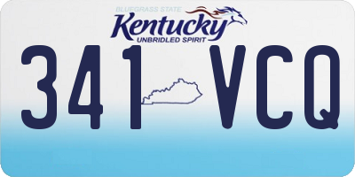 KY license plate 341VCQ
