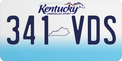 KY license plate 341VDS