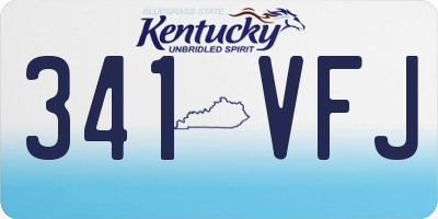 KY license plate 341VFJ