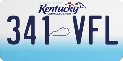 KY license plate 341VFL