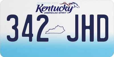 KY license plate 342JHD