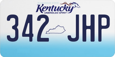 KY license plate 342JHP