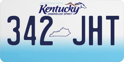 KY license plate 342JHT