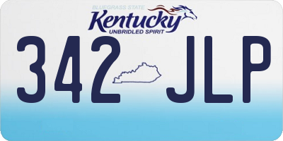 KY license plate 342JLP