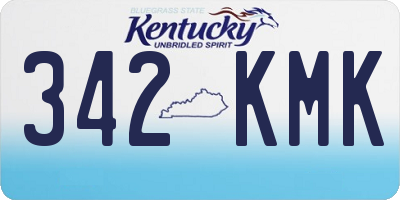 KY license plate 342KMK