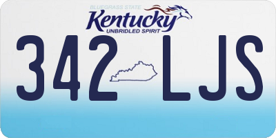 KY license plate 342LJS