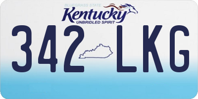 KY license plate 342LKG