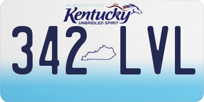 KY license plate 342LVL