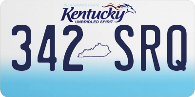 KY license plate 342SRQ