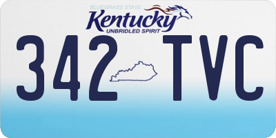 KY license plate 342TVC