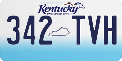 KY license plate 342TVH
