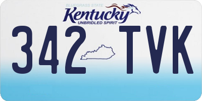 KY license plate 342TVK
