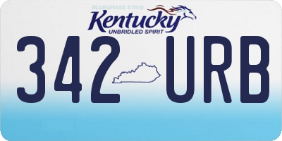 KY license plate 342URB