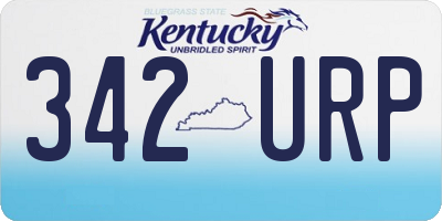 KY license plate 342URP