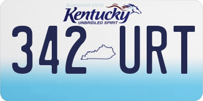 KY license plate 342URT