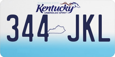 KY license plate 344JKL