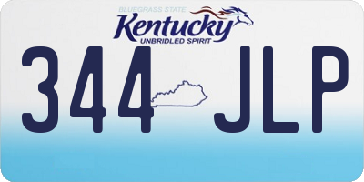 KY license plate 344JLP
