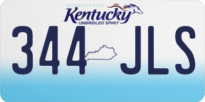 KY license plate 344JLS