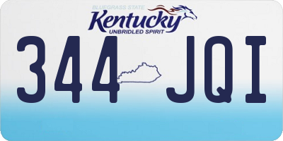 KY license plate 344JQI