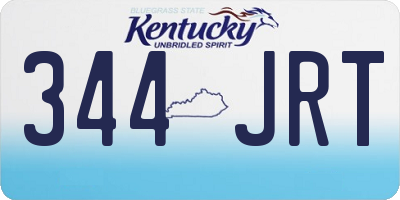 KY license plate 344JRT