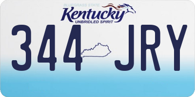 KY license plate 344JRY