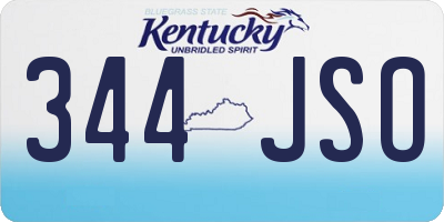 KY license plate 344JSO