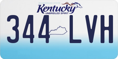 KY license plate 344LVH