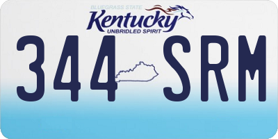 KY license plate 344SRM