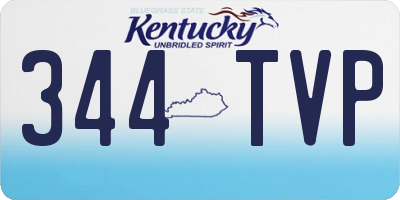 KY license plate 344TVP