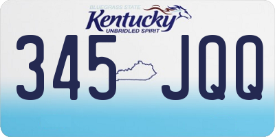 KY license plate 345JQQ