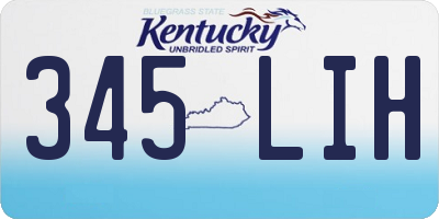 KY license plate 345LIH