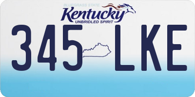 KY license plate 345LKE