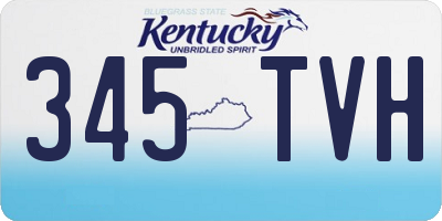 KY license plate 345TVH