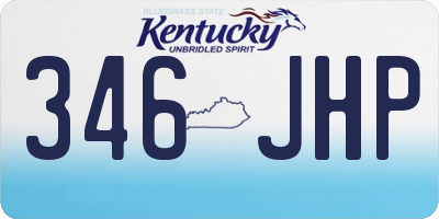 KY license plate 346JHP
