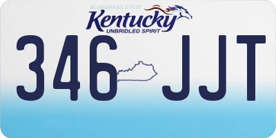 KY license plate 346JJT