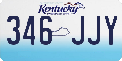 KY license plate 346JJY