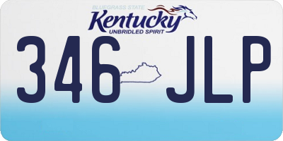 KY license plate 346JLP